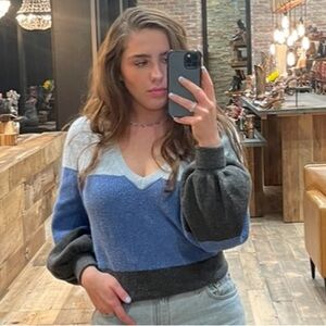 Multi Blue Sweater